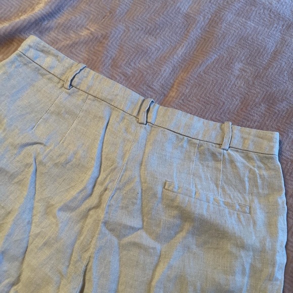 Cream Linen Pants - Picture 3 of 4